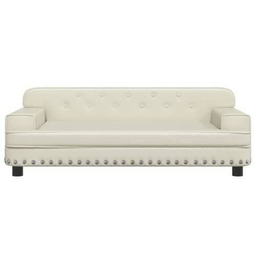 Dječja fotelja krem 90x53x30 cm od umjetne kože - Krema 90 x 53 x 30 cm Cijena
