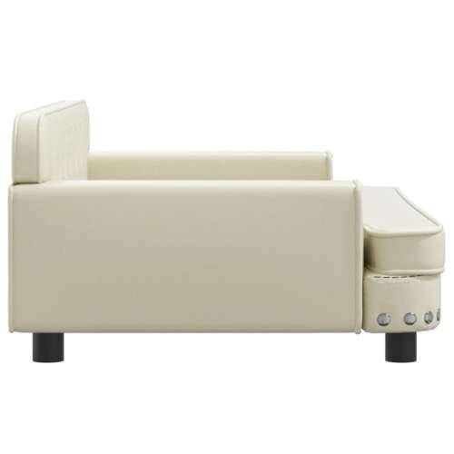 Dječja fotelja krem 90x53x30 cm od umjetne kože - Krema 90 x 53 x 30 cm Cijena