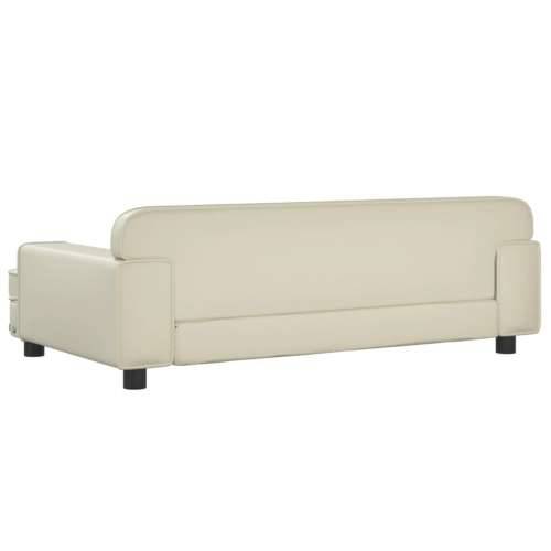 Dječja fotelja krem 90x53x30 cm od umjetne kože - Krema 90 x 53 x 30 cm Cijena