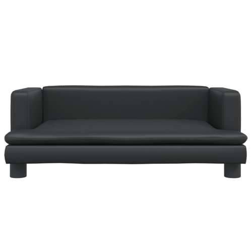 Dječja fotelja crna 80 x 45 x 30 cm od umjetne kože - Crna 80 x 45 x 30 cm Cijena