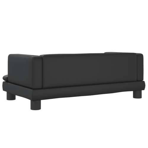 Dječja fotelja crna 80 x 45 x 30 cm od umjetne kože - Crna 80 x 45 x 30 cm Cijena