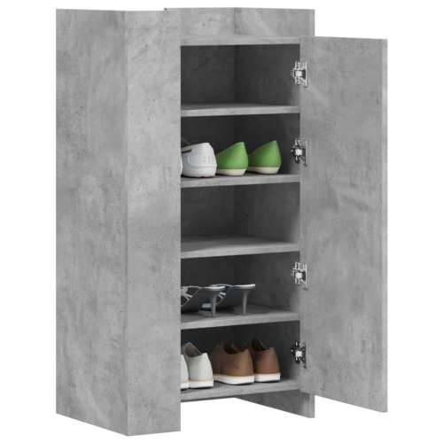 Ormarić za cipele boja betona 52x37,5x100 cm konstruirano drvo - Beton siva 1 Cijena