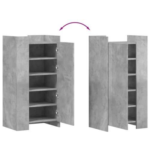 Ormarić za cipele boja betona 52x37,5x100 cm konstruirano drvo - Beton siva 1 Cijena