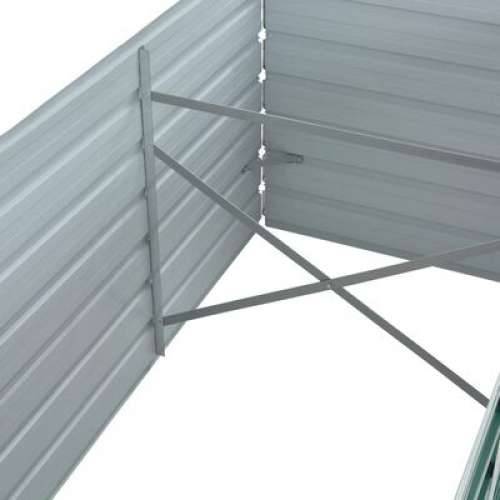 Vrtna sadilica od pocinčanog čelika 240 x 80 x 45 cm zelena - Zelena 240 x 80 x 45 cm 1 Cijena