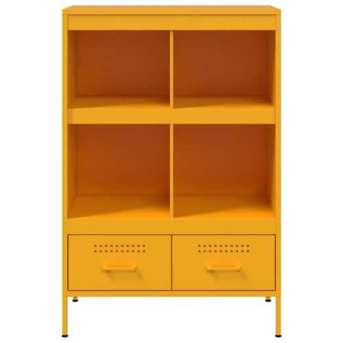 Visoka komoda boja senfa 68x39x101,5 cm od čelika Žuta 1 Cijena
