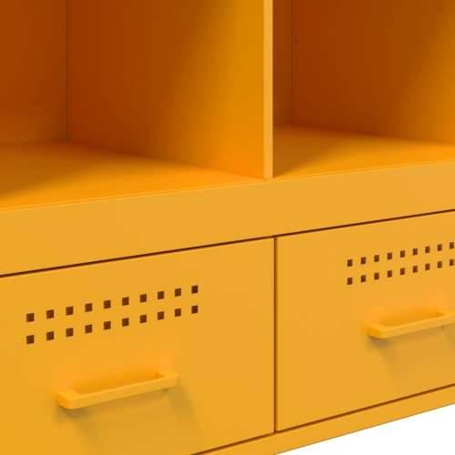 Visoka komoda boja senfa 68x39x101,5 cm od čelika Žuta 1 Cijena
