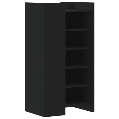 Ormarić za cipele crni 52x37,5x100 cm od konstruiranog drva - Crna 1 Cijena