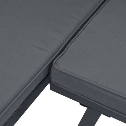 Vrtna garnitura - 2-dijelni set vrtnih sofa s jastucima crni aluminijski - Bez stola 1 Cijena
