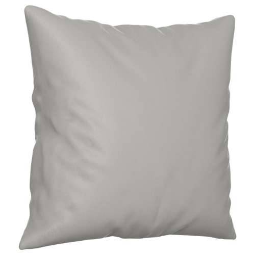 3-dijelni set sofa s jastucima svjetlosivi od mikrovlakana - Svjetlosiva s jastucima i tabureom Cijena