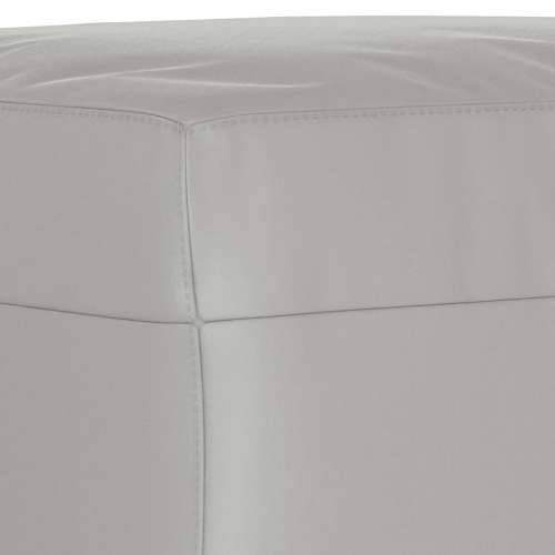 3-dijelni set sofa s jastucima svjetlosivi od mikrovlakana - Svjetlosiva s jastucima i tabureom Cijena