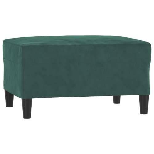 3-dijelni set sofa s jastucima tamnozeleni baršunasti - Tamnozelena s jastučićima i tabureom Cijena