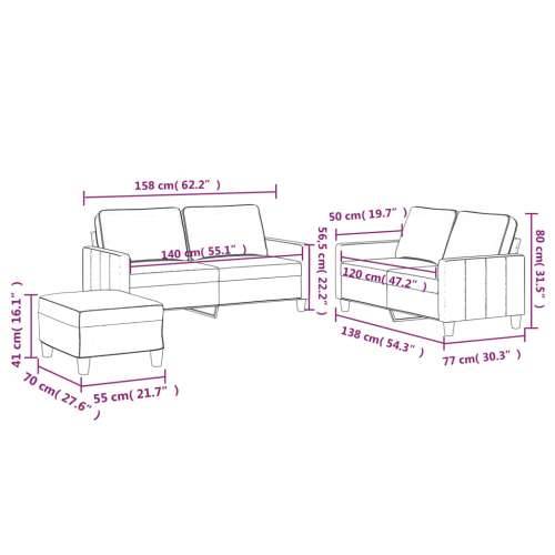 3-dijelni set sofa s jastucima tamnozeleni baršunasti - Tamnozelena s jastučićima i tabureom Cijena