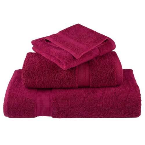 Ručnici za ruke SOLUND 10 kom bordo 50 x 100 cm 600 gsm - Bordo 50 x 100 cm 10 Cijena