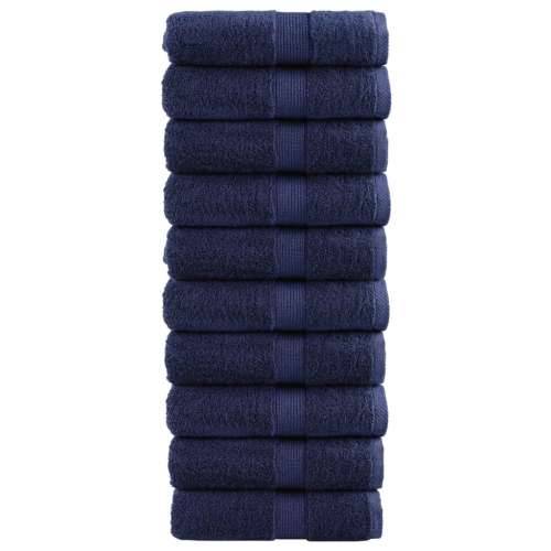 Ručnici za pranje SOLUND 10 kom modri 30 x 30 cm 600 gsm - Modra 30 x 30 cm 10 Cijena