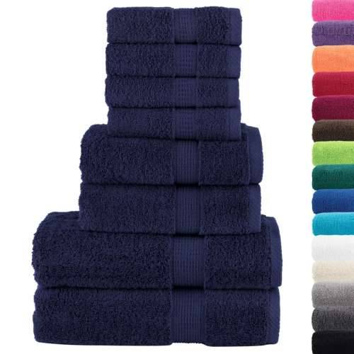 8-dijelni vrhunski set ručnika SOLUND modri 600 gsm - Modra 1 Cijena