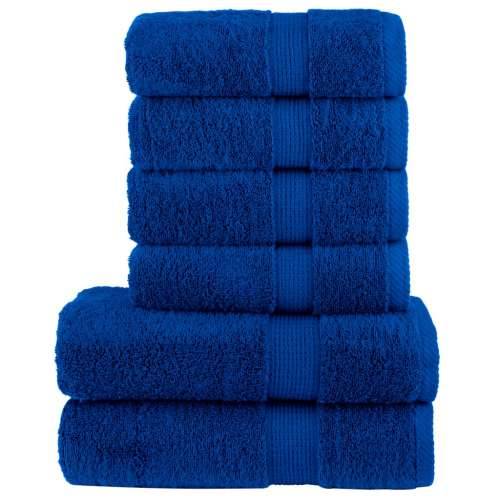 6-dijelni vrhunski set ručnika SOLUND plavi 600 gsm - Plava 1 Cijena