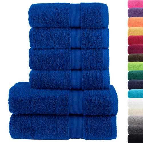 6-dijelni vrhunski set ručnika SOLUND plavi 600 gsm - Plava 1 Cijena