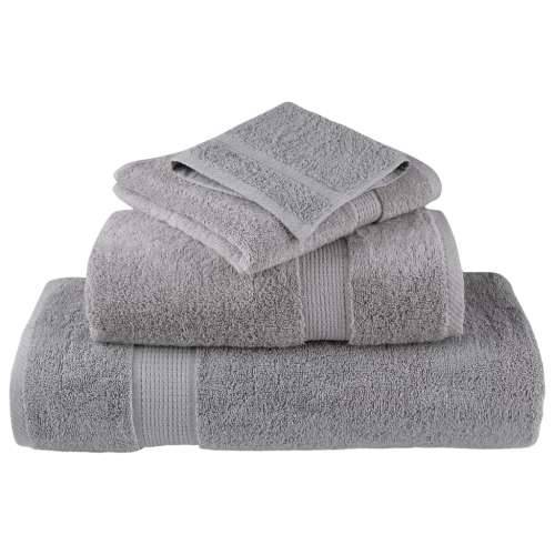 6-dijelni vrhunski set ručnika SOLUND sivi 600 gsm - Siva 1 Cijena