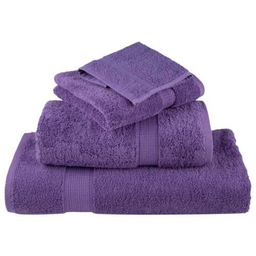 6-dijelni vrhunski set ručnika SOLUND ljubičasti 600 gsm - Ljubičasta 1 Cijena