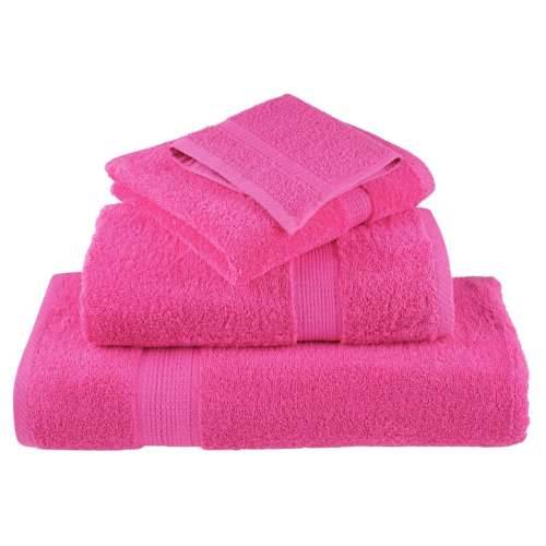 6-dijelni vrhunski set ručnika SOLUND ružičasti 600 gsm - Ružičasta 1 Cijena