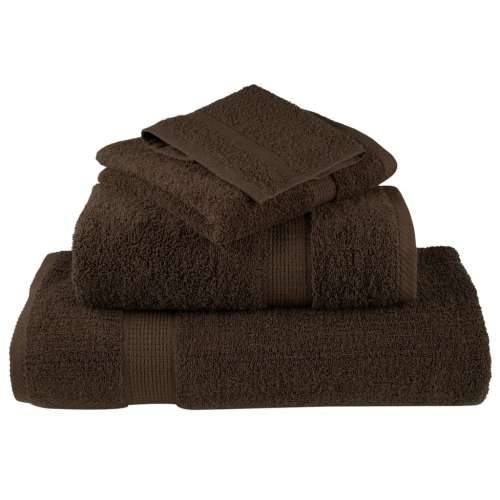 12-dijelni vrhunski set ručnika SOLUND smeđi 600 gsm - Smeđa 1 Cijena