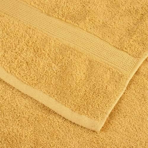 12-dijelni vrhunski set ručnika SOLUND zlatni 600 gsm - Zlatno 1 Cijena