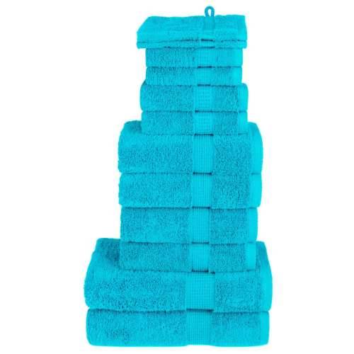 12-dijelni vrhunski set ručnika SOLUND tirkizni 600 gsm - Tirkizna 1 Cijena