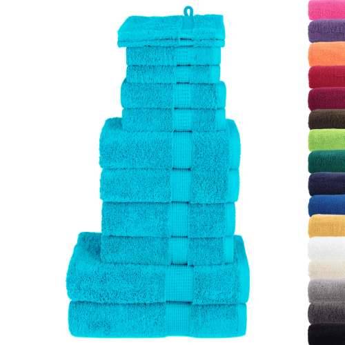12-dijelni vrhunski set ručnika SOLUND tirkizni 600 gsm - Tirkizna 1 Cijena