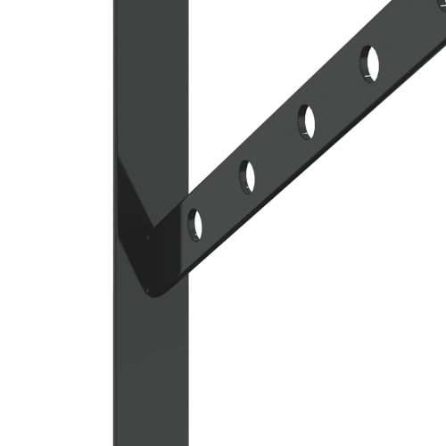 Nosači za police 4 kom 40x2,5x25 cm srebrni nehrđajući čelik - Crna 40 x 2.5 x 25 cm 1 Cijena