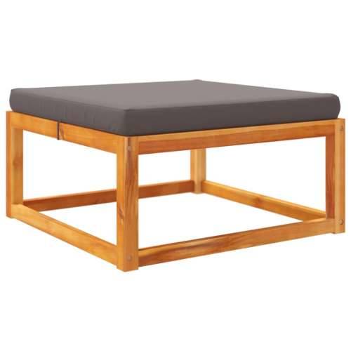 8-dijelna set vrtnih sofa s jastucima masivno bagremovo drvo - Siva 1 2x kutna + 4x srednja + tabure + stol Cijena
