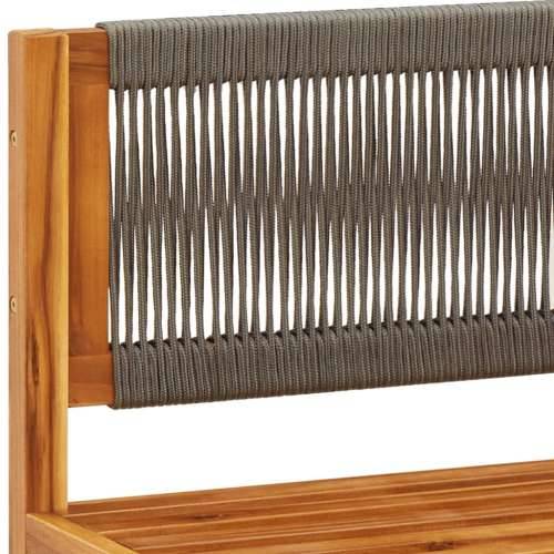 8-dijelna set vrtnih sofa s jastucima masivno bagremovo drvo - Siva 1 2x kutna + 4x srednja + tabure + stol Cijena