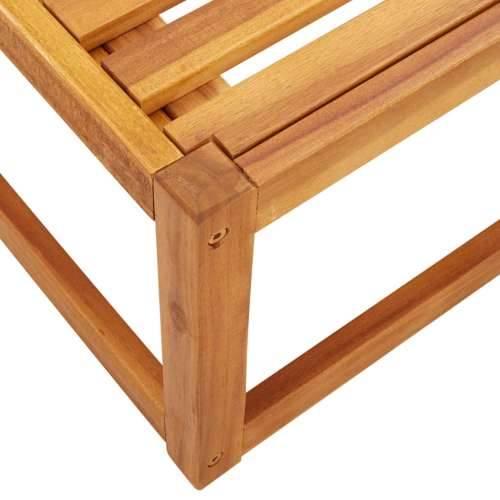 Vrtna garnitura - 2-dijelni set vrtnih sofa s jastucima masivno bagremovo drvo Krema 1 2x srednja + tabure + stol Cijena