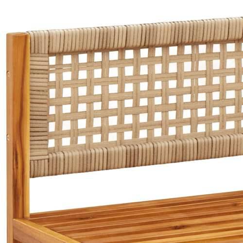 8-dijelna set vrtnih sofa s jastucima masivno bagremovo drvo - bež i krem 2x kutna + 4x srednja + tabure + stol 1 Cijena