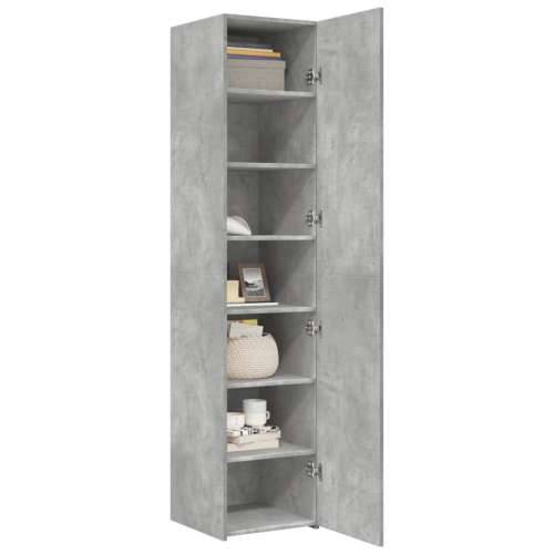 Visoka komoda boja betona 40x42,5x185 cm od konstruiranog drva - Beton siva 1 Cijena