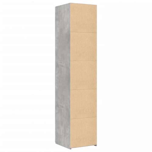 Visoka komoda boja betona 40x42,5x185 cm od konstruiranog drva - Beton siva 1 Cijena
