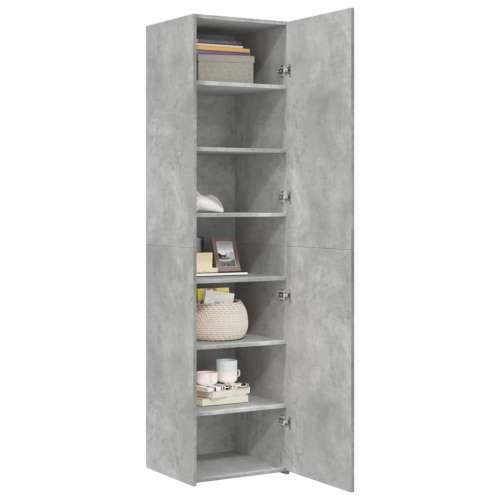 Visoka komoda siva betona 45x42,5x185 cm od konstruiranog drva - Beton siva 1 Cijena