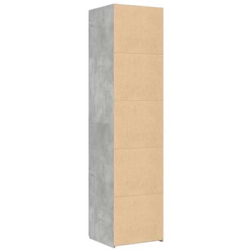 Visoka komoda siva betona 45x42,5x185 cm od konstruiranog drva - Beton siva 1 Cijena