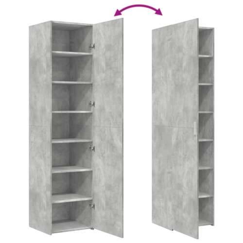 Visoka komoda siva betona 45x42,5x185 cm od konstruiranog drva - Beton siva 1 Cijena