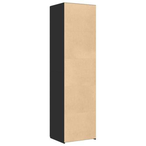 Visoka komoda crna 50x42,5x185 cm od konstruiranog drva - Crna 1 Cijena