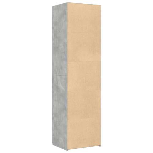 Visoka komoda boja hrasta 50x42,5x185 cm od konstruiranog drva - Beton siva 1 Cijena