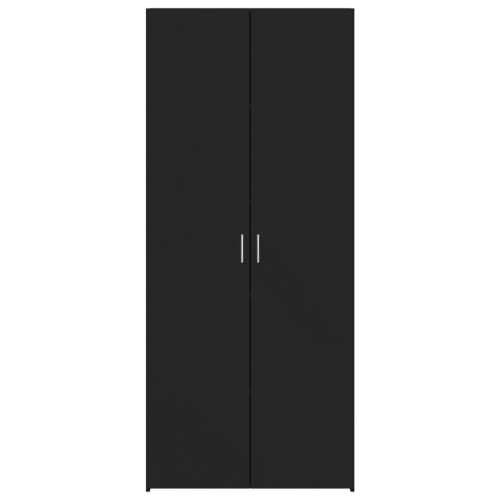 Visoka komoda crna 70 x 42,5 x 185 cm od konstruiranog drva - Crna 1 Cijena