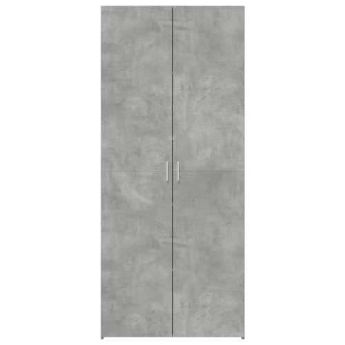Visoka komoda siva boja betona 80 x 42,5 x 185 cm drvena - Beton siva 1 Cijena