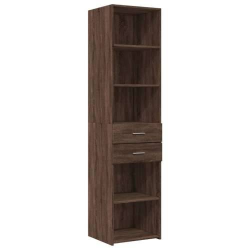 Visoka komoda boja hrasta 45x42,5x185 cm od konstruiranog drva Smeđi hrast 1 Cijena