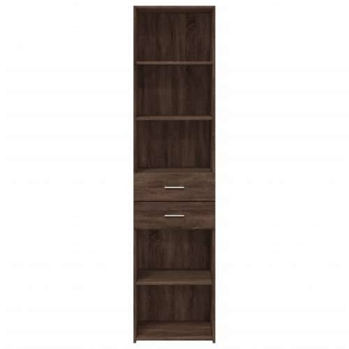 Visoka komoda boja hrasta 45x42,5x185 cm od konstruiranog drva Smeđi hrast 1 Cijena