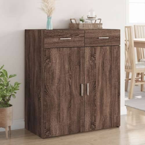 Komoda boja smeđeg hrasta 80x42,5x93 cm od konstruiranog drva - Smeđi hrast 1 Cijena