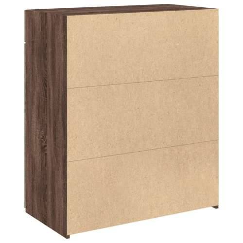 Komoda boja smeđeg hrasta 80x42,5x93 cm od konstruiranog drva - Smeđi hrast 1 Cijena