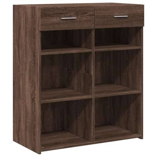 Komoda boja smeđeg hrasta 80x42,5x93 cm od konstruiranog drva - Smeđi hrast 1 Cijena