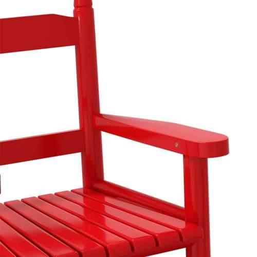 Stolice za ljuljanje za djecu 2 kom crvena masivno drvo topole - Crvena 2 Cijena