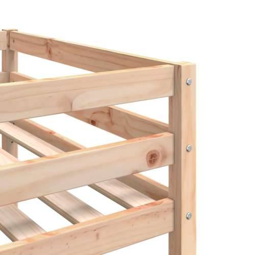Trostruki krevet na kat 90 x 200 cm od masivne borovine - Prirodna 90 x 200 cm Cijena
