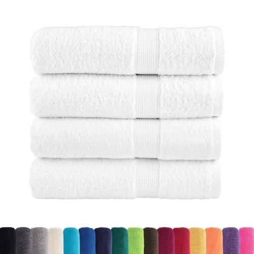 Ručnici za kupanje SOLUND 4 kom bijeli 100x150 cm 600 gsm - Bijela 100 x 150 cm 4 Cijena